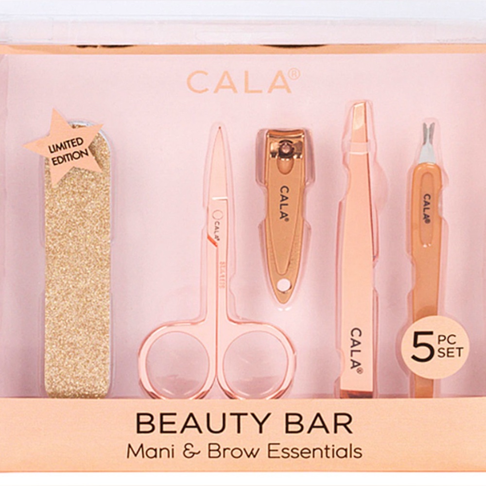CALA Beauty Bar Mani & Brow Essentials Set - Gold